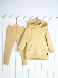 КД345/2-Ф Комплект детский (удлинённый джемпер+легинсы/цвет крем-брюле)