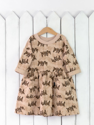 С129/16-Ф Платье (цвет вилд на бежевом)
