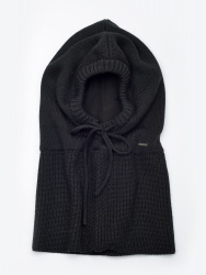 01351-02 ШАПКА "Капюшон" р.onesize черный