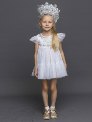 970 к-22 Снежинка Элли (Платье с подъюбником, кокошник) 26