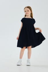 Платье, 104-09-23,  темно-синий