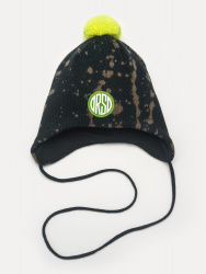 01563-22 ШАПКА "Ozon"  черный тай-дай