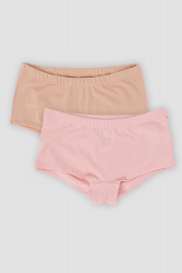 Набор из 2 трусов, 405-16-24/1, светло-розовый/бежевый