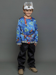 1002 к-18 Костюм "Волк Максимка" (маска, рубашка, брюки) 