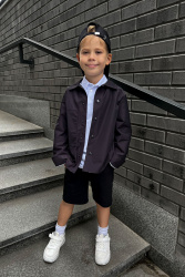 Рубашка, 112-08-23, черный