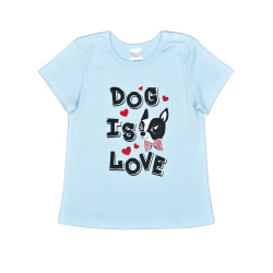 Футболка голубой